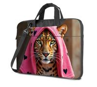 Laptop Backpack Women Pink Hoodie With Black Heart Prints Laptop Bag 15.6 Laptop Case Computer Backpack For Men(29x38cm)