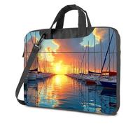 Laptop Backpack Women Sailing Serenity: A Sunset At The Marina Laptop Bag Computer Cases For Laptops Laptop Case(29x40cm)