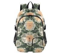 Laptop Backpacks Carnation Lace Olive Green and Sand College School Bookbag