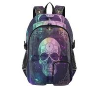 Laptop Backpacks Pirate Skull Tarot Work College School Bookbag 17.5 inch