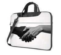 Laptop Backpacks Unity In Diversity: A Handshake Of Two Cultures Laptop Bag Carry On Backpack Laptop Case 16 Inch(29x38cm)