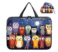 Laptop Bag 12 Inch,Resistant Shockproof Laptop Sleeve Case Protective Cover Carrying Case with Handle Compatible for HP Dell Lenovo Acer Asus Notebook Computer,Colorful Night Owls