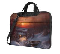 Laptop Bag 13 inch Shockproof Protective Cover Winter Sunset Laptop Sleeve Case Computer Carrying Bag