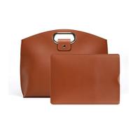 laptop bag+14 inch inner liner 2-piece set suitable for tablet storage/business/leisure (Maillard brown)