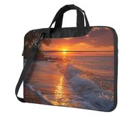 Laptop Bag 14 inch Shockproof Protective Cover Beach Hawaii Sunset Sea Laptop Sleeve Case Computer Carrying Bag