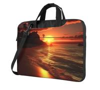 Laptop Bag 15.6 inch Computer Carrying Bag Protective Case Sunset on The Beach Laptop Sleeve Case Briefcase Handbag