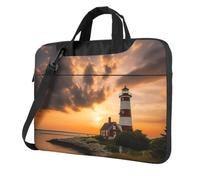 Laptop Bag 15.6 inch Shockproof Protective Cover Lighthouse at Sunset Laptop Sleeve Case Computer Carrying Bag