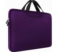 Laptop Bag 15.6 Inch, Traveling Briefcase Handle Bag & with Extra Pockets, Computer Protective Case Compatible for 15 15.6 inch HP, Dell, Acer, Asus, Dark Purple