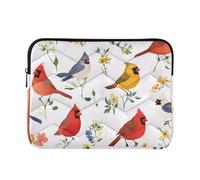 Laptop Bag Briefcase 13-14 Inch Cool, Funny Red Birds, Computer Sleeve with Zipper for Work Business Journey