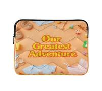 Laptop Bag Briefcase 13-14 Inch Polyester, Our Greatest Adventure Baby Greeting Card, Notebook Computer Pockets for Journey Work