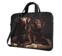 Laptop Bag Brown Labrador Retriever Messenger Shoulder Bag Shockproof Laptop Case Computer Carrying Cover Briefcase 13 inch