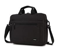 Laptop Bag Case 17 Inch Computer Sleeve Messenger Bag with Shoulder Strap Water Resistant Business Briefcase with Tablet Pocket for Men Women Travel School Lawyer Black