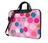 Laptop Bag Crazy Polka dots Messenger Shoulder Bag Shockproof Laptop Case Computer Carrying Cover Briefcase 14 inch