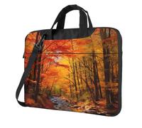Laptop Bag Fall Foliage Messenger Shoulder Bag Shockproof Laptop Case Computer Carrying Cover Briefcase 14 inch
