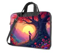 Laptop Bag For Women Sunset Serenity: A Bird'S Perch In A Flower Garden Laptop Bag Laptop Backpack Laptop Backpack Women(29x38cm)