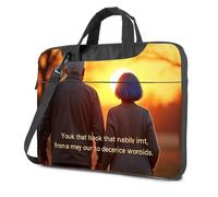 Laptop Bag For Women Two People Walk Hand In, Enjoying The Sunset Laptop Bag Computer Cases For Laptops Laptop Backpack(26x36cm)
