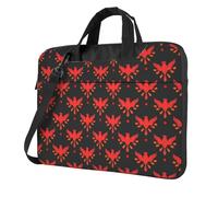 Laptop Bag for Work & Commute, Shockproof, Phoenix Birds Tiled Print Computer Messenger with Shoulder Strap