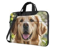 Laptop Bag Golden Retriever Messenger Shoulder Bag Shockproof Laptop Case Computer Carrying Cover Briefcase 13 inch