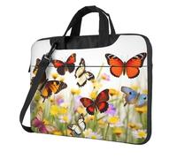 Laptop Bag Group of Butterflies Messenger Shoulder Bag Shockproof Laptop Case Computer Carrying Cover Briefcase 13 inch