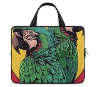 Laptop Bag Handheld Computer Bag Two Red Parrots Printed Briefcase for Tablet Laptop Carrying Case