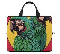 Laptop Bag Handheld Computer Bag Two Red Parrots Printed Briefcase for Tablet Laptop Carrying Case