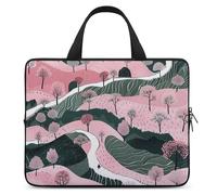 Laptop Bag Handheld Computer Bag Walking Along The Path Printed Briefcase for Tablet Laptop Carrying Case