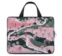 Laptop Bag Handheld Computer Bag Walking Along The Path Printed Briefcase for Tablet Laptop Carrying Case