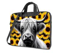 Laptop Bag Highland Cow In A Sea Of Sunflowers Laptop Bag 16 Inch Laptop Case Laptop Case 16 Inch(29x40cm)