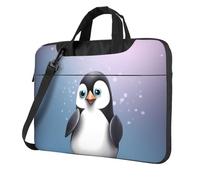 Laptop Bag I Love Penguins Messenger Shoulder Bag Shockproof Laptop Case Computer Carrying Cover Briefcase 14 inch
