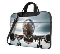 Laptop Bag Laptop Carrying Case Airplane Art Messenger Shoulder Bag with Shoulder Strap Computer Bag 14 inch