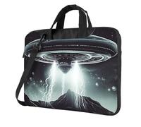 Laptop Bag Laptop Carrying Case Alien Spaceship Messenger Shoulder Bag with Shoulder Strap Computer Bag 13 inch