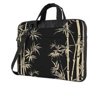 Laptop Bag Laptop Carrying Case Asian Plant Messenger Shoulder Bag with Shoulder Strap Computer Bag, Black, 14 inch