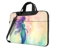 Laptop Bag Laptop Carrying Case Beautiful Mermaid tail Messenger Shoulder Bag with Shoulder Strap Computer Bag 13 inch