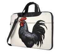 Laptop Bag Laptop Carrying Case Black Rooster Messenger Shoulder Bag with Shoulder Strap Computer Bag 15.6 inch