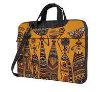 Laptop Bag Laptop Carrying Case Creative African Culture Messenger Shoulder Bag with Shoulder Strap Computer Bag 14 inch