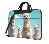 Laptop Bag Laptop Carrying Case Cute Llama Messenger Shoulder Bag with Shoulder Strap Computer Bag 14 inch