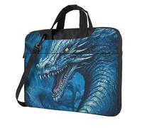 Laptop Bag Laptop Carrying Case Dragon Cool Blue Messenger Shoulder Bag with Shoulder Strap Computer Bag 14 inch