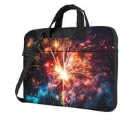 Laptop Bag Laptop Carrying Case Explosion Firework Messenger Shoulder Bag with Shoulder Strap Computer Bag 14 inch