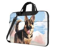 Laptop Bag Laptop Carrying Case German Shepherd Dog Lovers Messenger Shoulder Bag with Shoulder Strap Computer Bag 14 inch