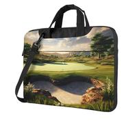 Laptop Bag Laptop Carrying Case Golf Course Messenger Shoulder Bag with Shoulder Strap Computer Bag 13 inch