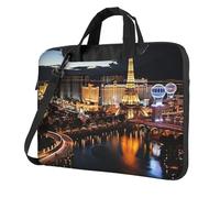 Laptop Bag Laptop Carrying Case Las Vegas night view Messenger Shoulder Bag with Shoulder Strap Computer Bag 14 inch