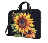 Laptop Bag Laptop Carrying Case Summer Sunflower Messenger Shoulder Bag with Shoulder Strap Computer Bag 13 inch