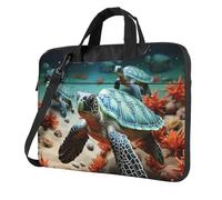 Laptop Bag Laptop Carrying Case Turtle starfish Messenger Shoulder Bag with Shoulder Strap Computer Bag 14 inch