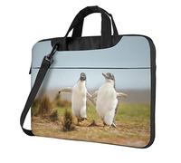 Laptop Bag Laptop Case 14 Inch Computer Bags Two Funny Penguins Printed Padded Sleeve Cover for Women Men