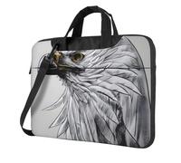 Laptop Bag Men Women Sketching an Eagle Laptop Shoulder Bag with Strap and Handle Light Computer Briefcase