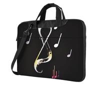Laptop Bag Music Notes Messenger Shoulder Bag Shockproof Laptop Case Computer Carrying Cover Briefcase 14 inch