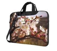 Laptop Bag Plum Tree Blossom Messenger Shoulder Bag Shockproof Laptop Case Computer Carrying Cover Briefcase 14 inch