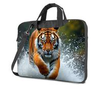 Laptop Bag Powerful Tiger In Motion: A Majestic Creature Laptop Bag 16 Inch Laptop Case 15.6 Laptop Case(29x40cm)