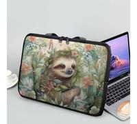 Laptop Bag Sleeve Cover Case for Women Men Teens Sloth Animal Laptop Carrying Case Portable Computer Briefcase for 10 Inch Notebook Handbag