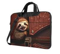 Laptop Bag Sloth on Zipper Messenger Shoulder Bag Shockproof Laptop Case Computer Carrying Cover Briefcase 13 inch